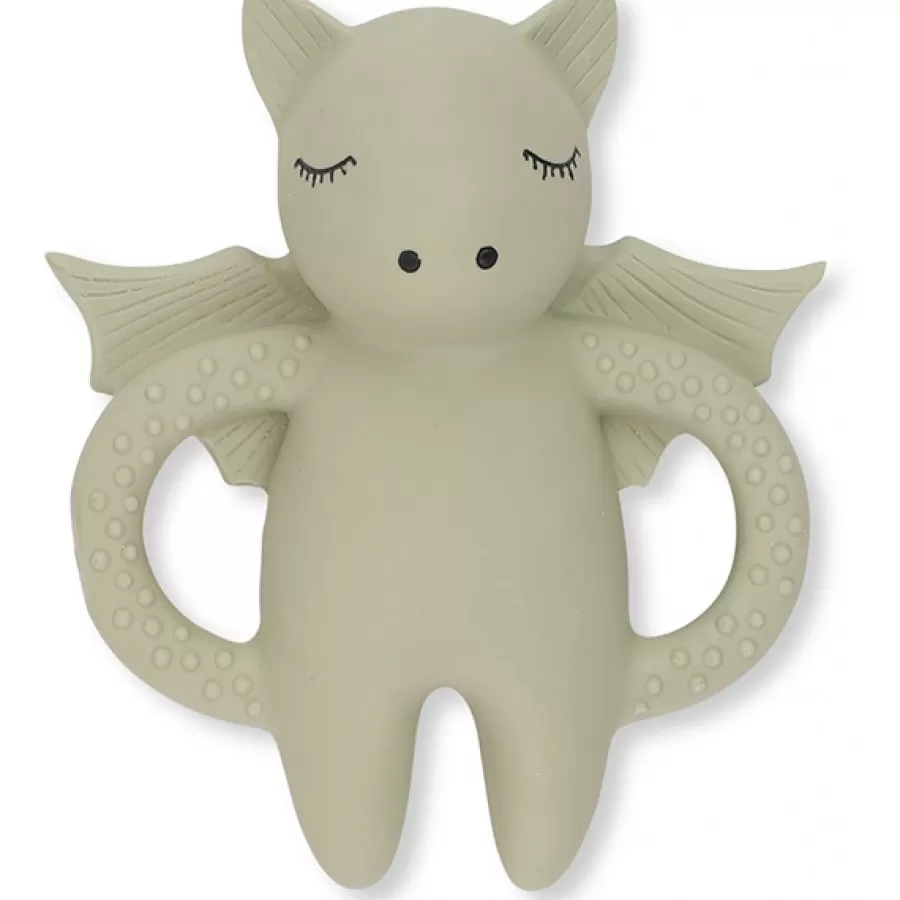 New Bijtring Bat Light Grey - Baby Speelgoed