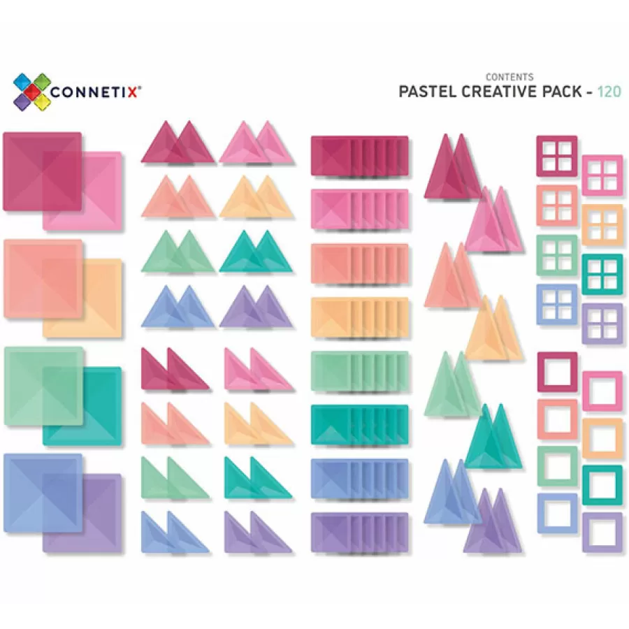 Cheap 120 Piece Pastel Creative Pack Magneetblokken Constructie Speelgoed