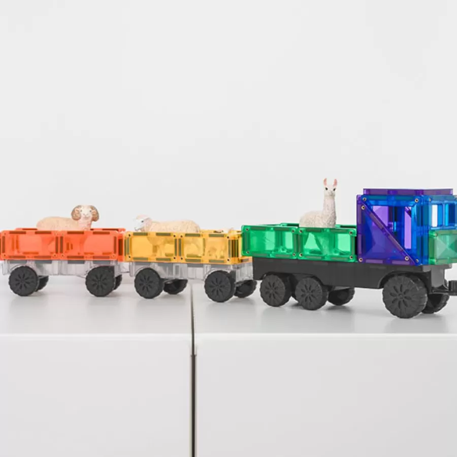 Flash Sale 50 Piece Rainbow Transport Pack Magneetblokken Constructie Speelgoed