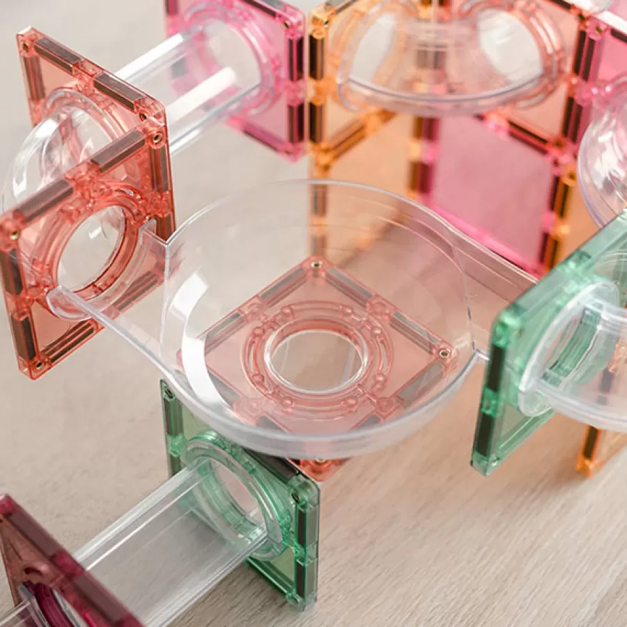 Flash Sale 80 Piece Pastel Ball Run Expansion Pack Magneetblokken Constructie Speelgoed