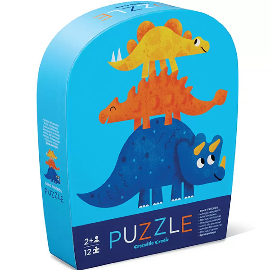 Cheap Mini Puzzel Dino Friends 12St Legpuzzels