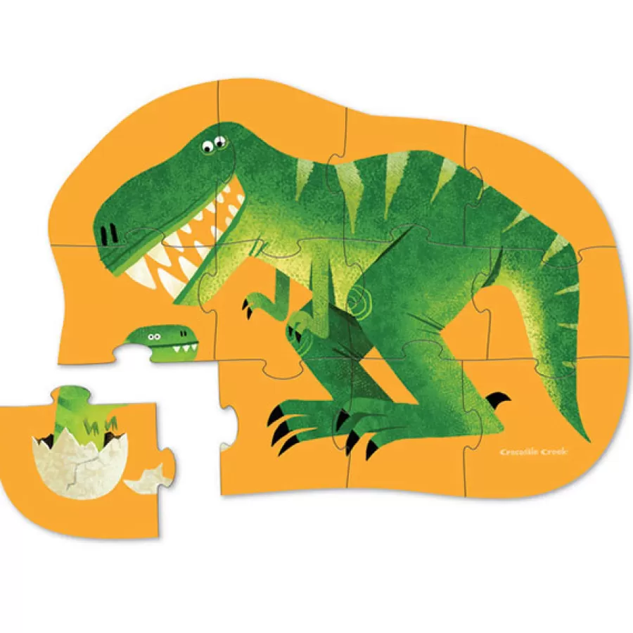 Outlet Mini Puzzel Dinosaurus 12St Legpuzzels