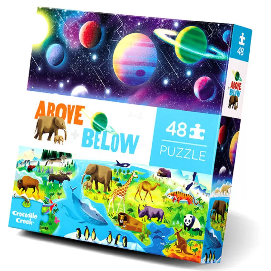 Cheap Puzzel Boven En Onder Aarde En Ruimte 48 Stukjes Legpuzzels