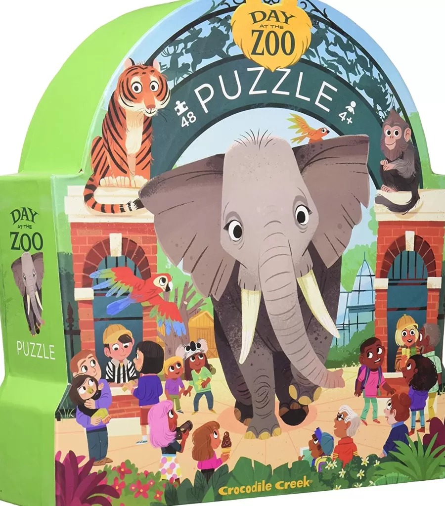 Hot Puzzel Dag In De Zoo 48St Legpuzzels