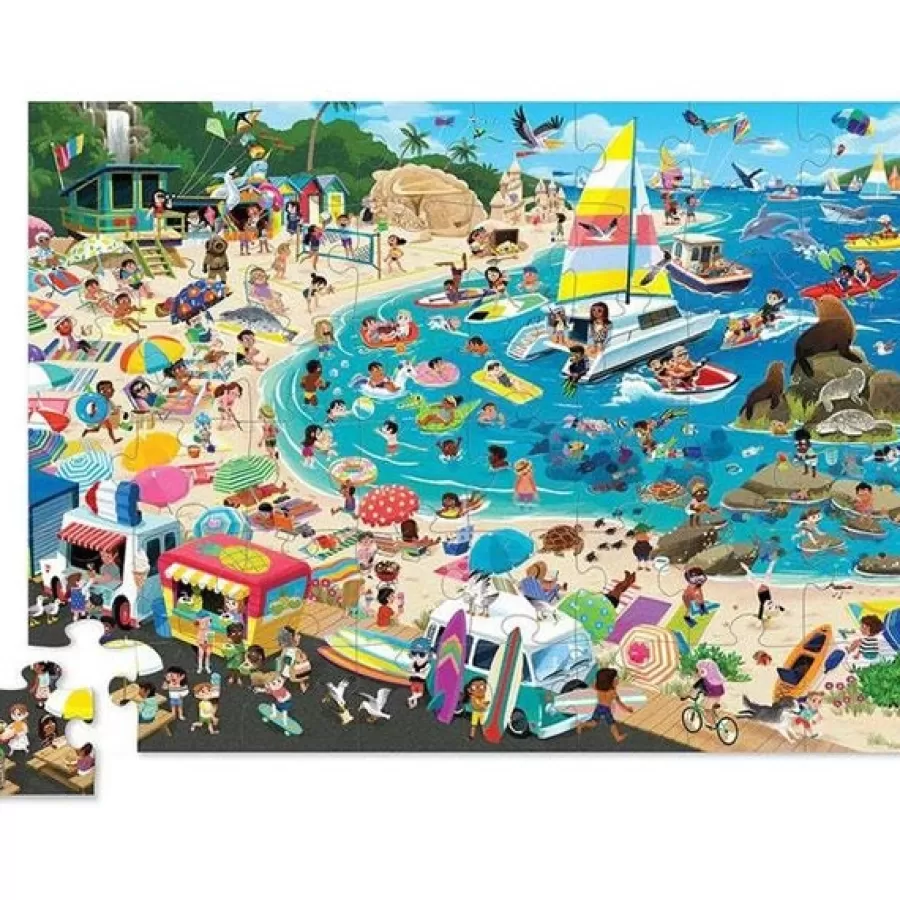 Hot Puzzel Dag Op Het Strand 48St Legpuzzels