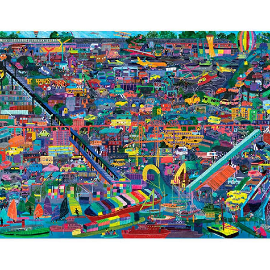 Cheap Puzzel Transportations Of The World 1000St Legpuzzels