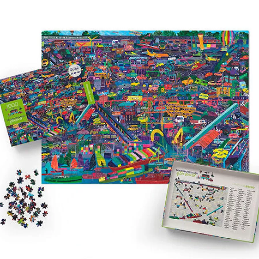 Cheap Puzzel Transportations Of The World 1000St Legpuzzels