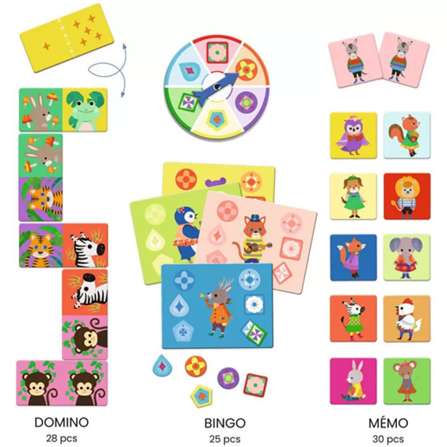 Shop Bingo, Memo, Domino - Kleine Vrienden +3Jr Memory Spel