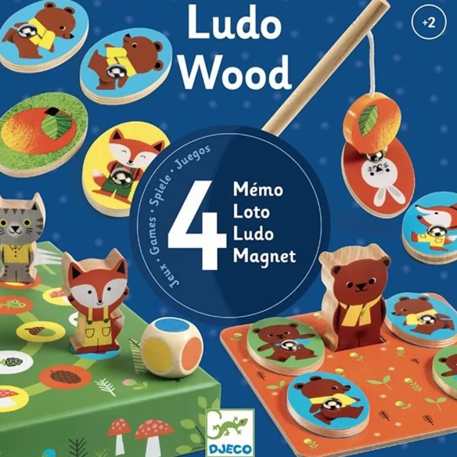 Best Sale Ludo Wood Gezelschapsspellen +2Jr Memory Spel