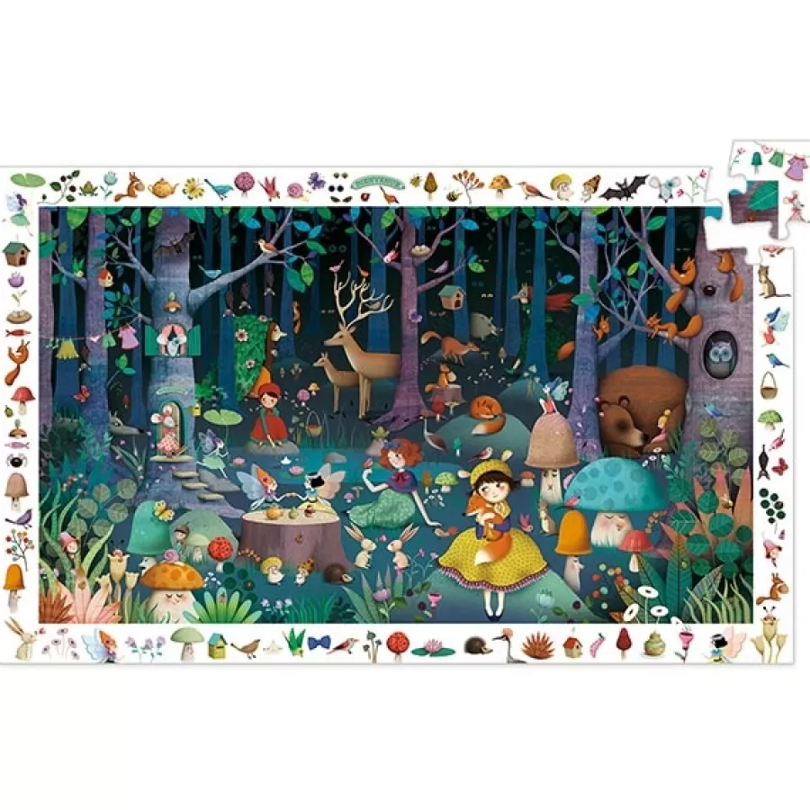 Discount Observatie Puzzel Betoverd Bos +5Jr 100St Legpuzzels