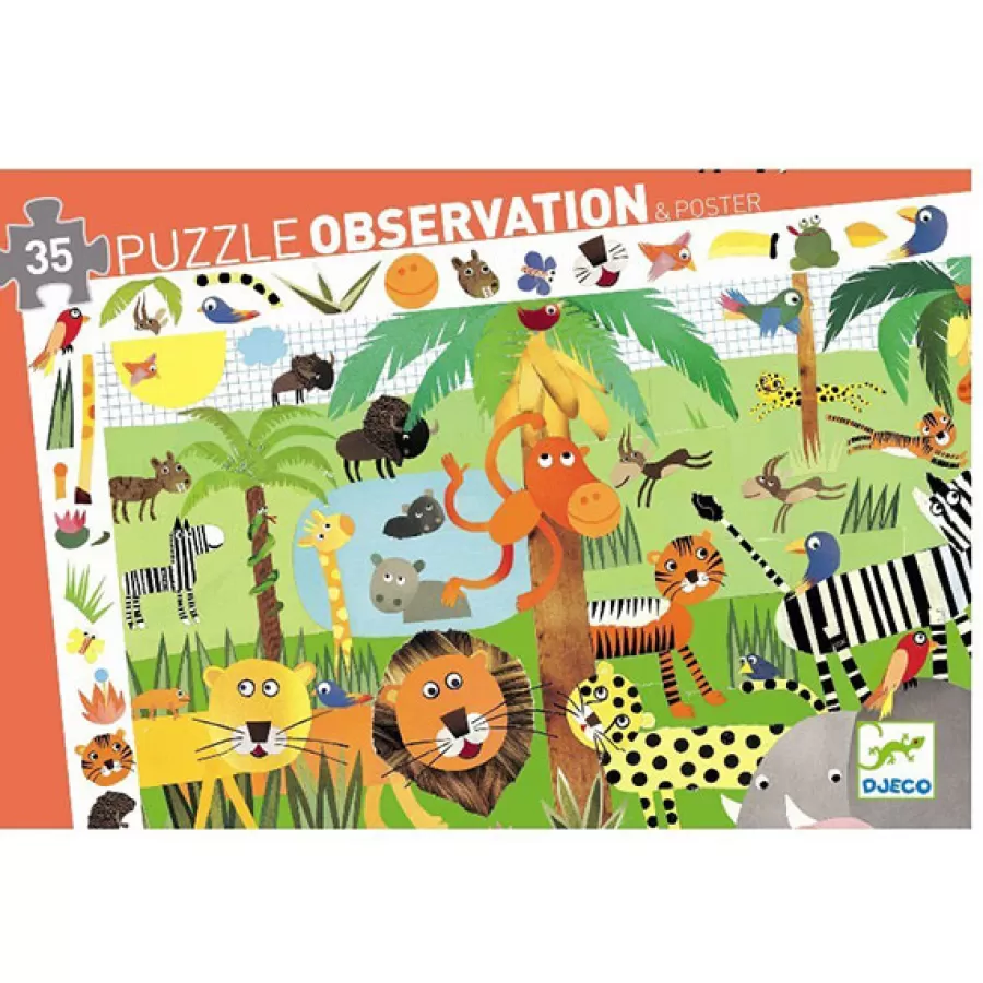 Sale Observatie Puzzel Jungle +3Jr 35St Legpuzzels