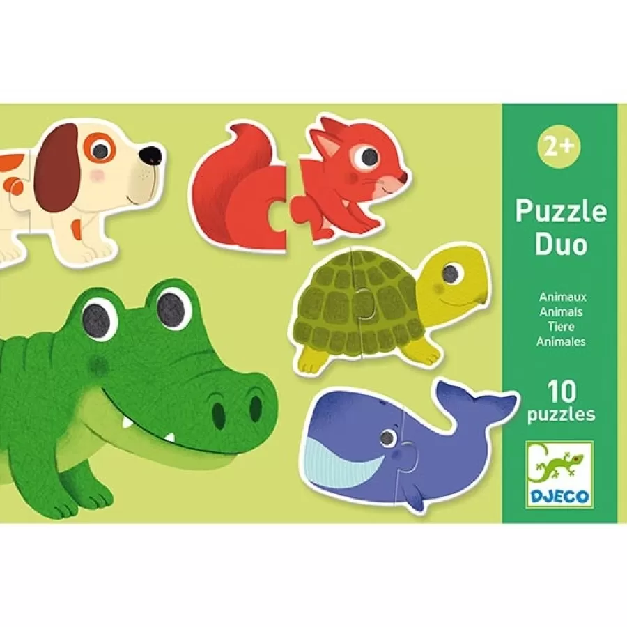 Best Sale Puzzel Duo Dieren 10X 2St Legpuzzels