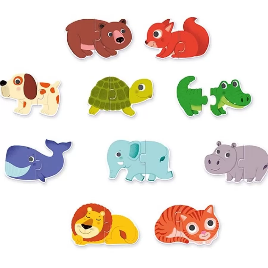 Best Sale Puzzel Duo Dieren 10X 2St Legpuzzels