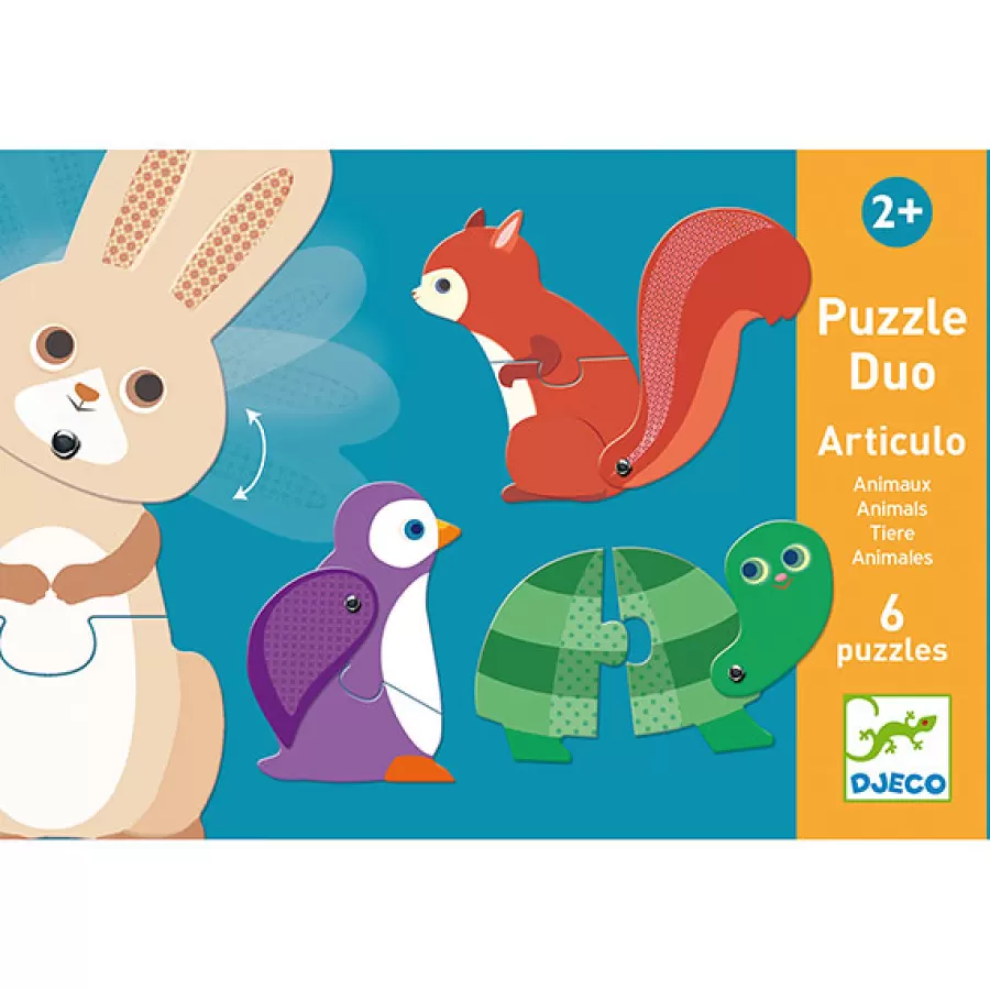 Best Puzzel Duo Dieren 6X 2St Legpuzzels