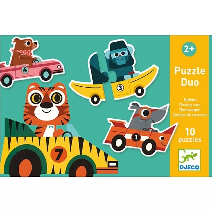 Flash Sale Puzzel Duo Racewagens 10X 2St Legpuzzels