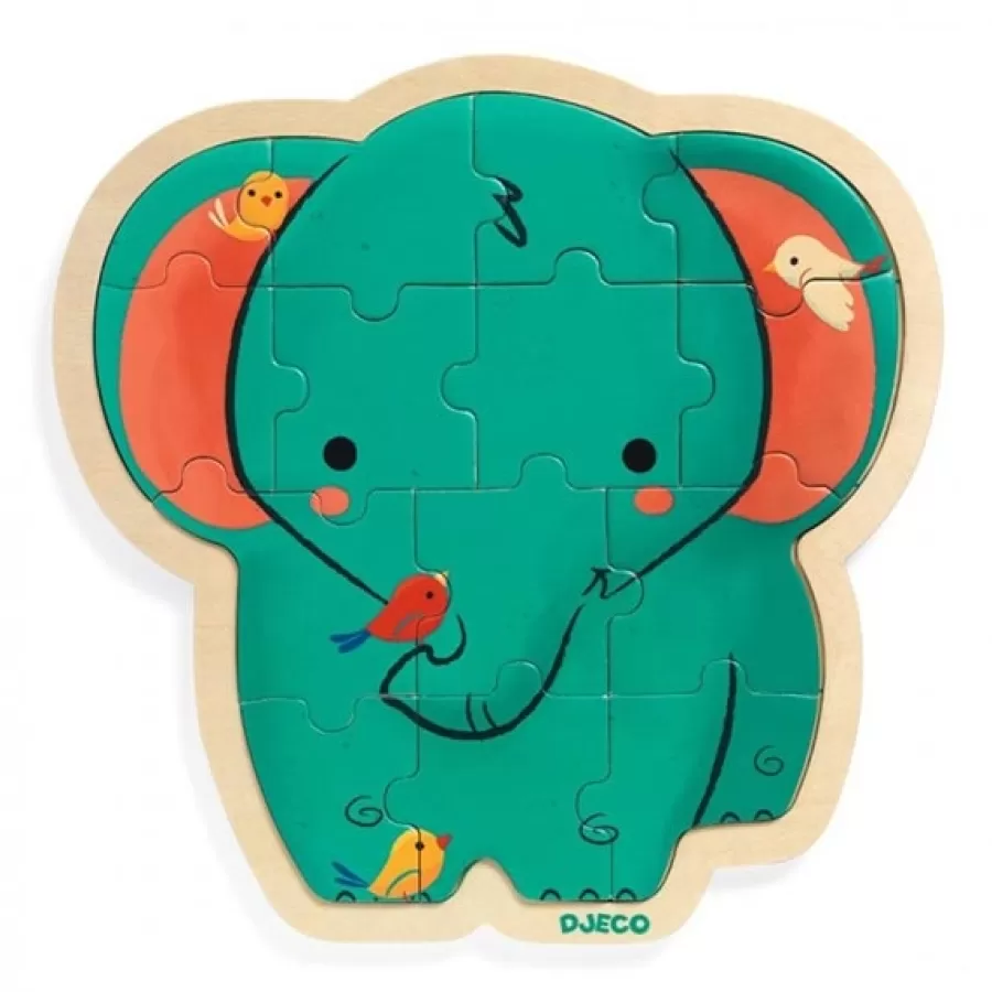 Best Puzzel Olifant 14 Stukjes Legpuzzels