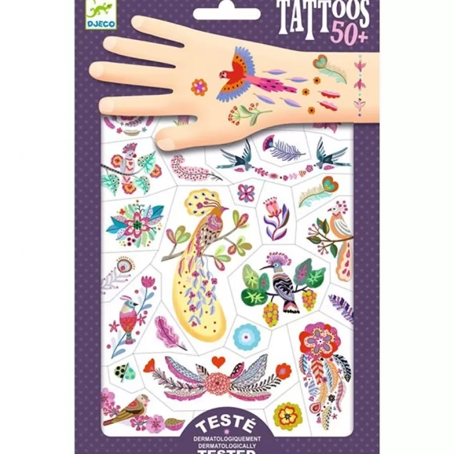 Clearance Tattoos Bright Birds +3Jr Knutselen En Tekenen