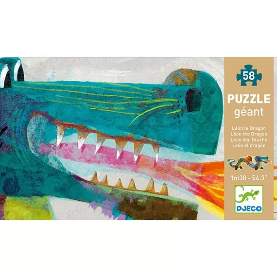 Store Vloerpuzzel Leon De Draak 58St Legpuzzels