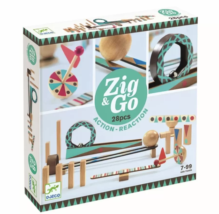 Best Zig & Go Kettingreactie Spel 28St Constructie Speelgoed