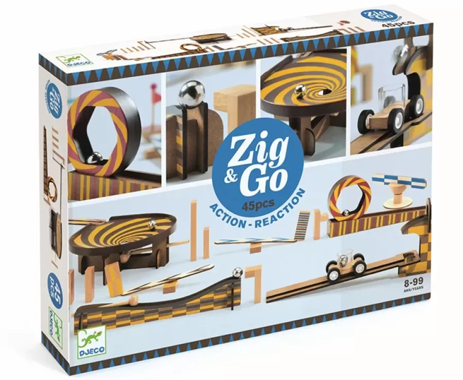 Shop Zig & Go Kettingreactie Spel 45St Constructie Speelgoed