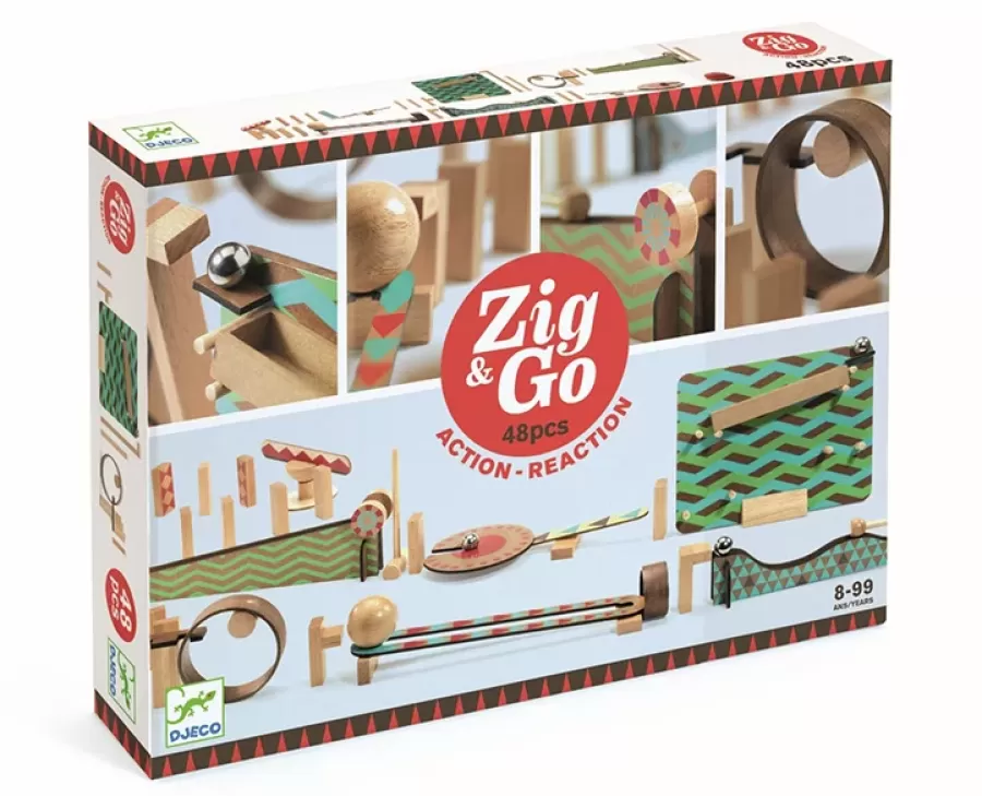 Clearance Zig & Go Kettingreactie Spel 48St Constructie Speelgoed