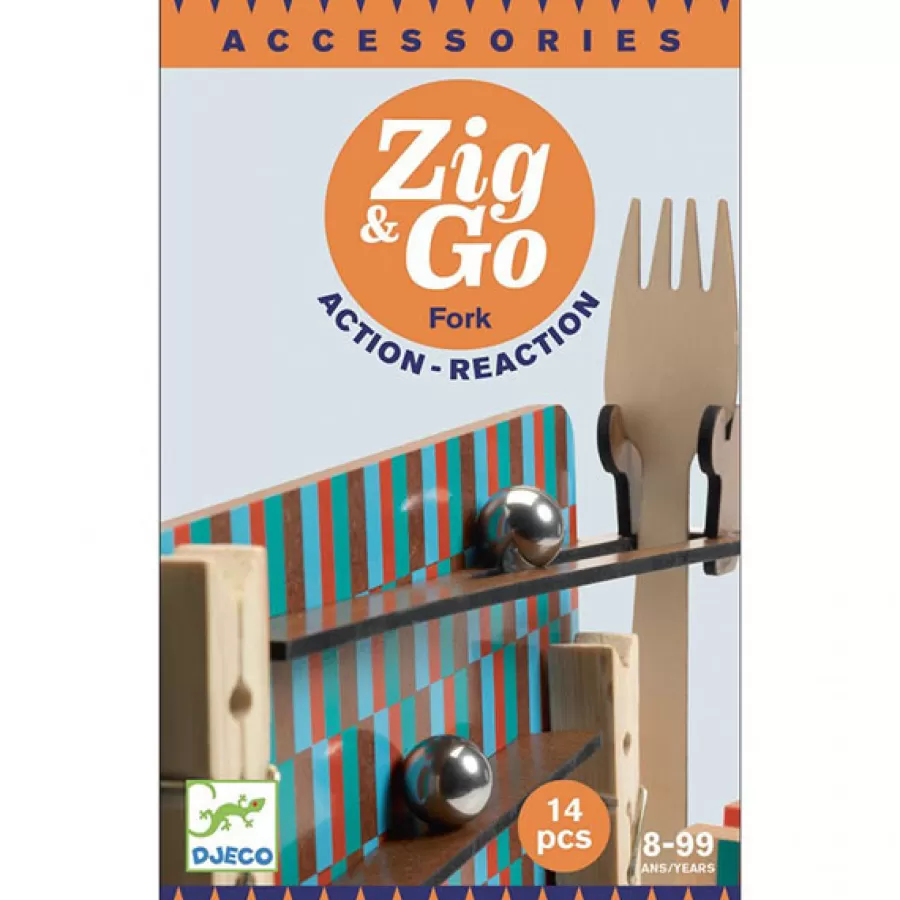 Cheap Zig & Go Kettingreactie Spel Fork 14St Constructie Speelgoed