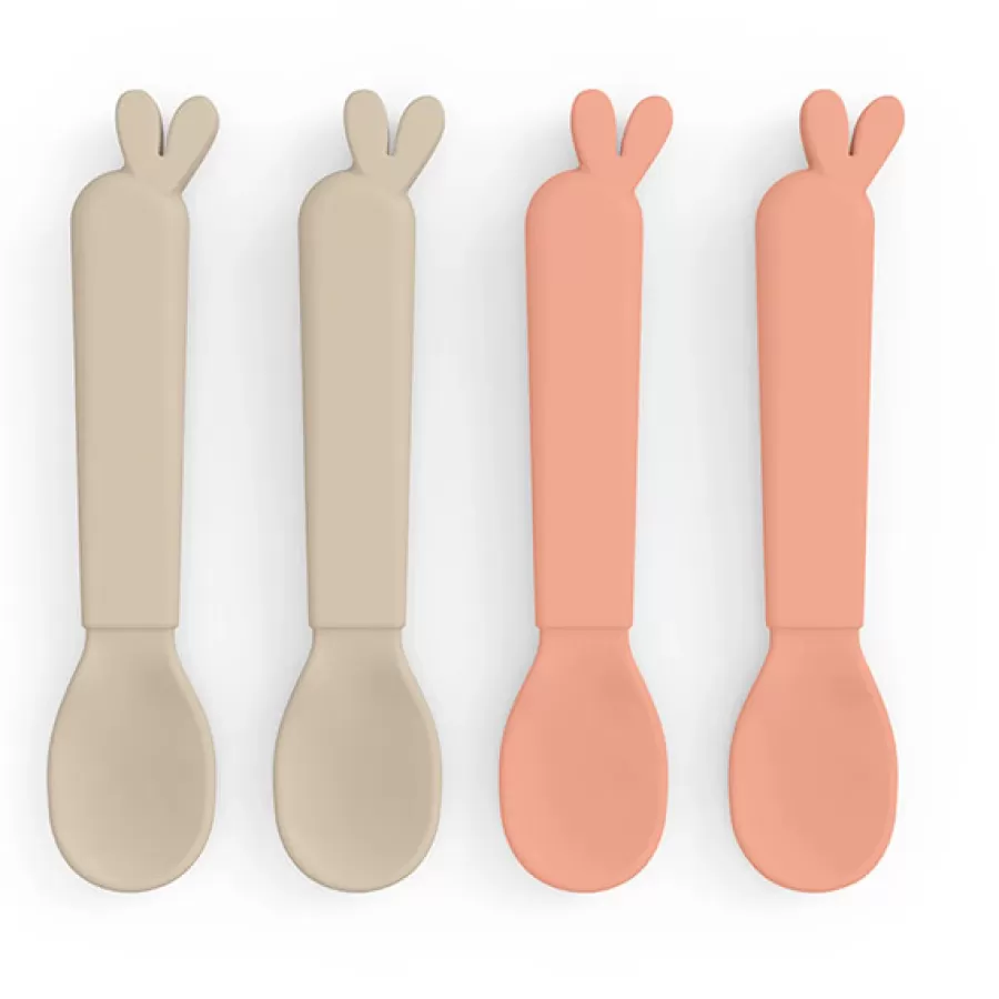 Store Kiddish Lepels Set - Lalee Sand/Coral Kinderbestek