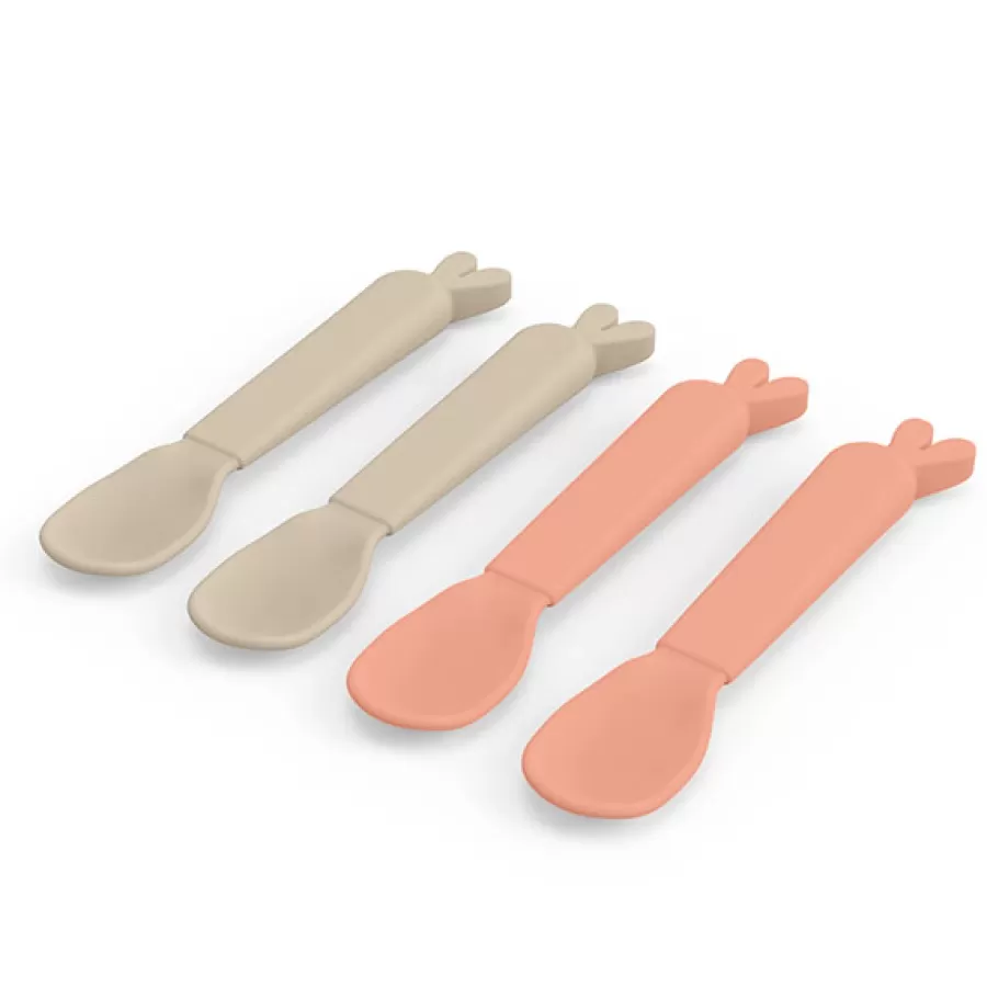 Store Kiddish Lepels Set - Lalee Sand/Coral Kinderbestek