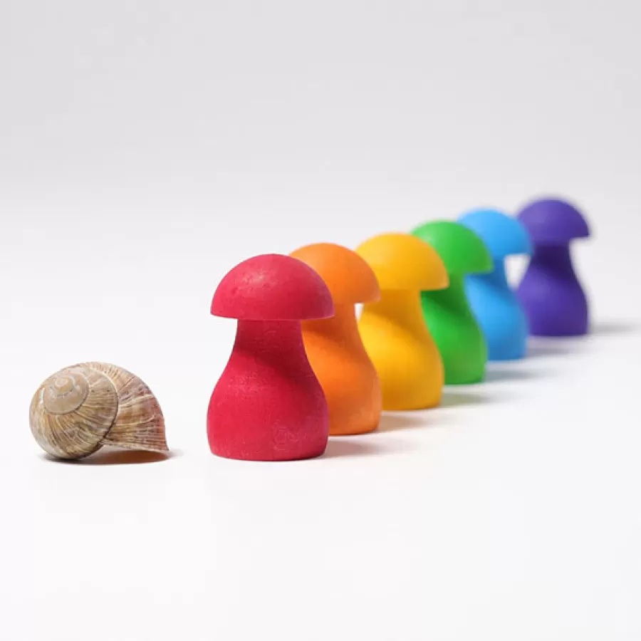 Clearance Grimm'S Regenboog Paddenstoelen Stapeltoren En Blokken