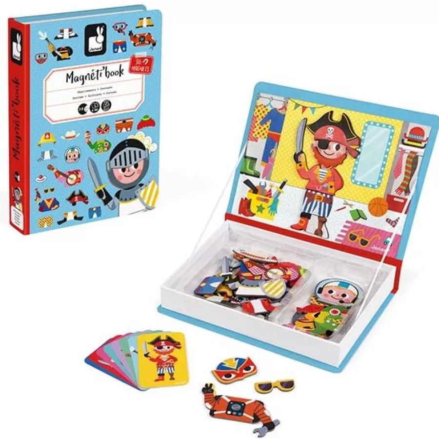 Online Janod - Magneetboek Jongens Kostuums - 44St 3-8Jr Legpuzzels