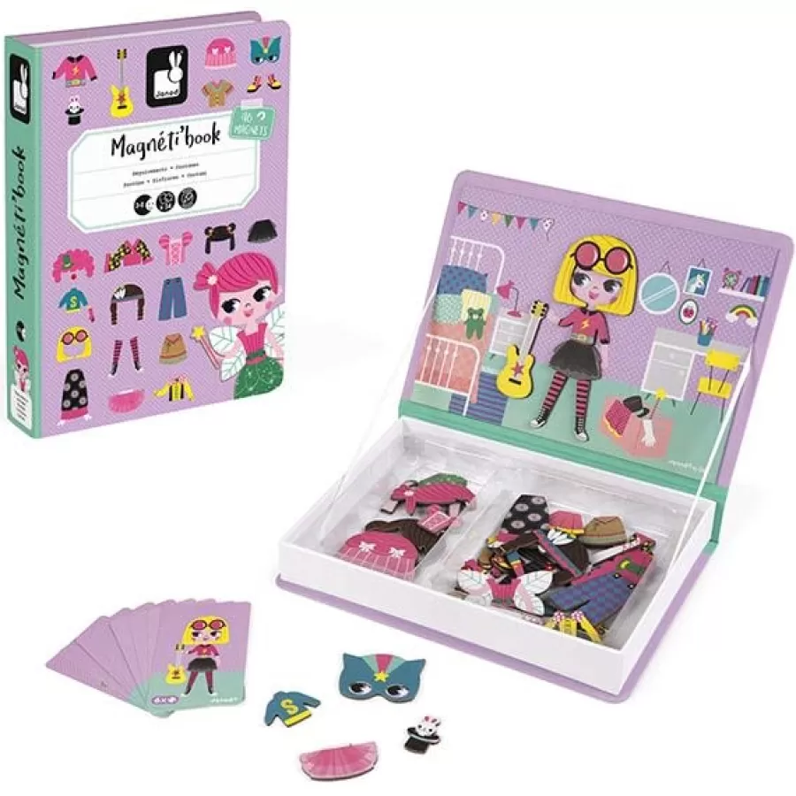 Best Janod - Magneetboek Meisjes Outfits - 54St 3-8Jr Legpuzzels