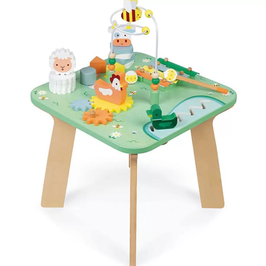 Cheap Janod Activiteitentafel Pretty Meadow +1Jr Houten Speelgoed