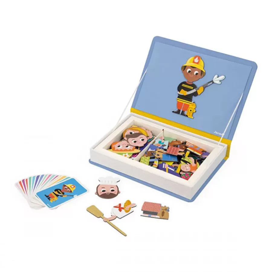 Shop Janod Magneetboek Beroepen 48St 3-8Jr Legpuzzels