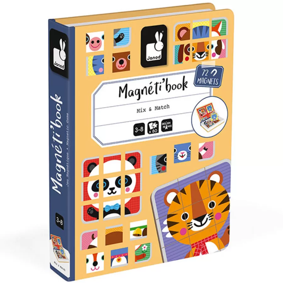 Shop Janod Magneetboek Mix & Match 80St 3-8Jr Legpuzzels