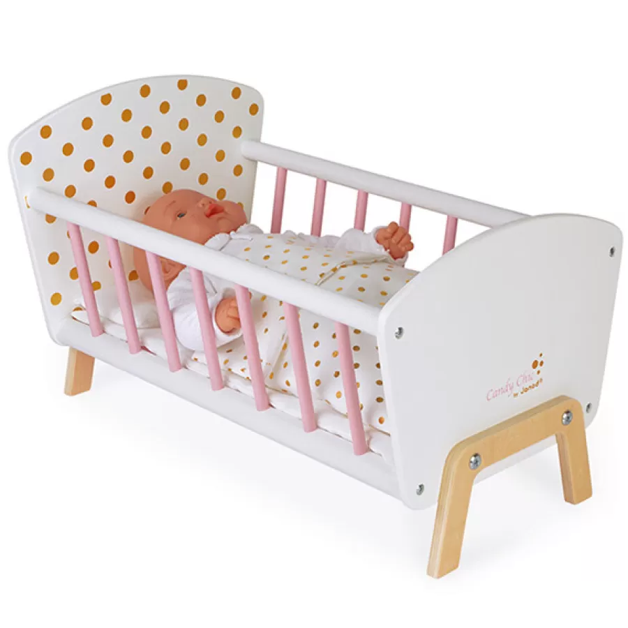 Clearance Janod Poppenbed Candy Chic Poppenmeubels