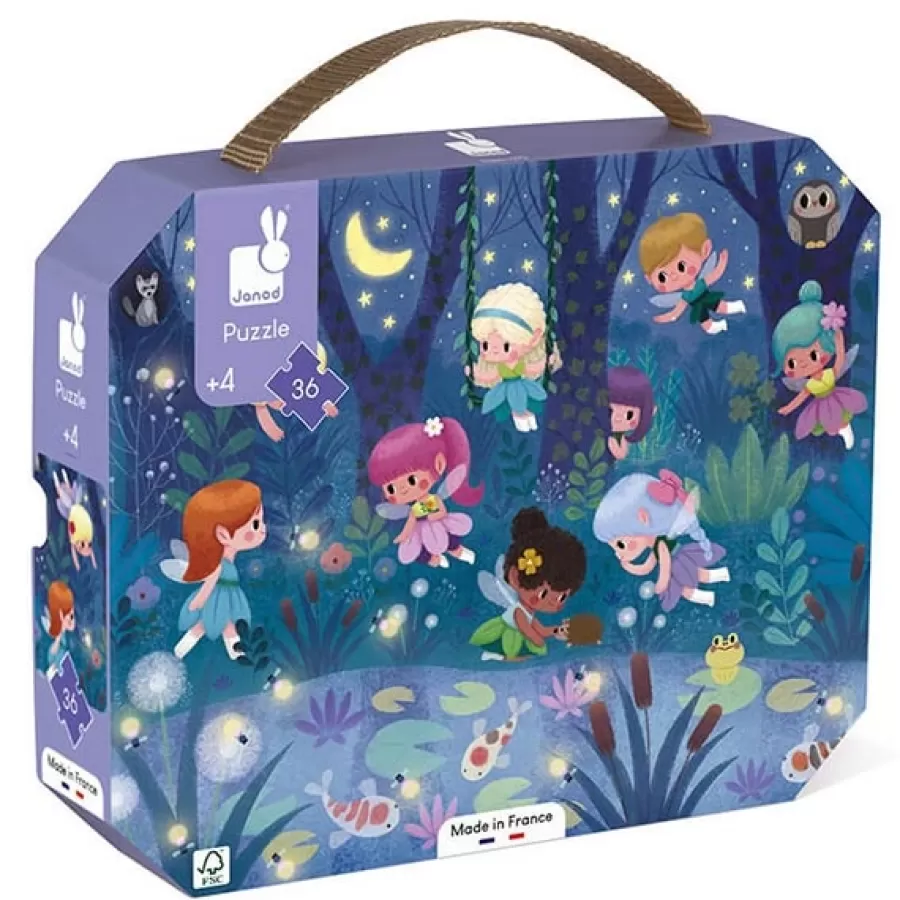 Best Sale Janod Puzzel Feeen En Waterlelies 36St +4Jr Legpuzzels