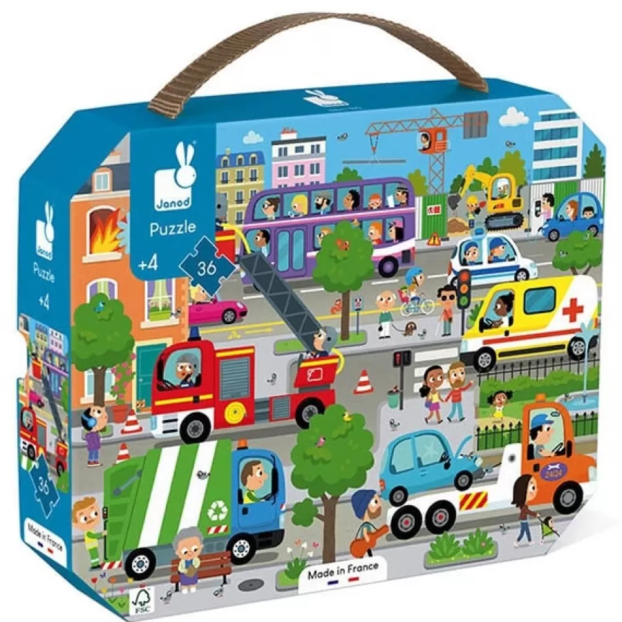 Shop Janod Puzzel Stad 36St +4Jr Legpuzzels