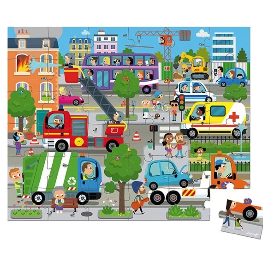 Shop Janod Puzzel Stad 36St +4Jr Legpuzzels