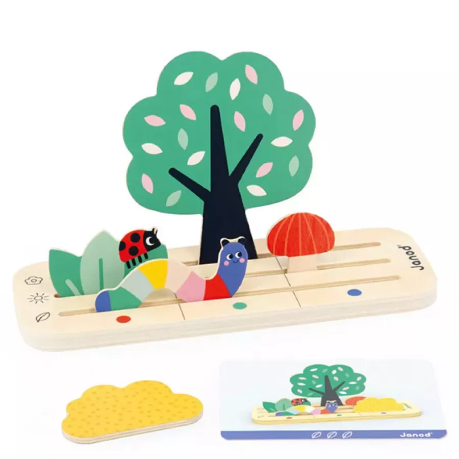 Discount Janod Sorteerspel Vind Je Plaats In De Tuin +3Jr Bordspellen