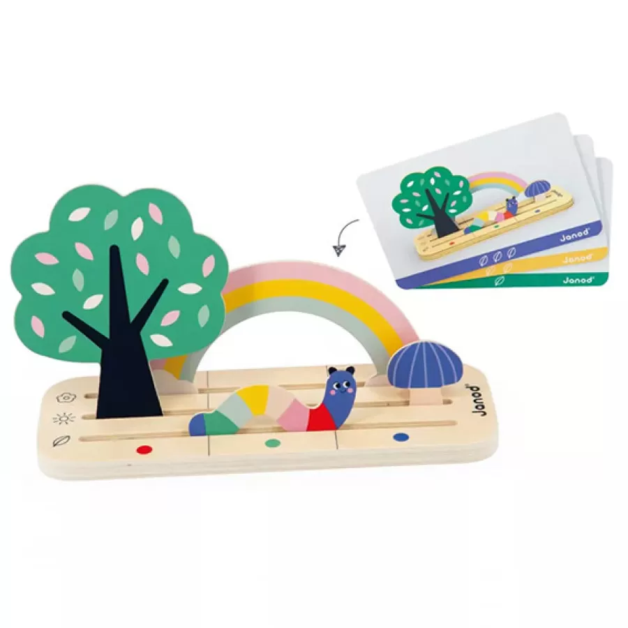 Discount Janod Sorteerspel Vind Je Plaats In De Tuin +3Jr Bordspellen