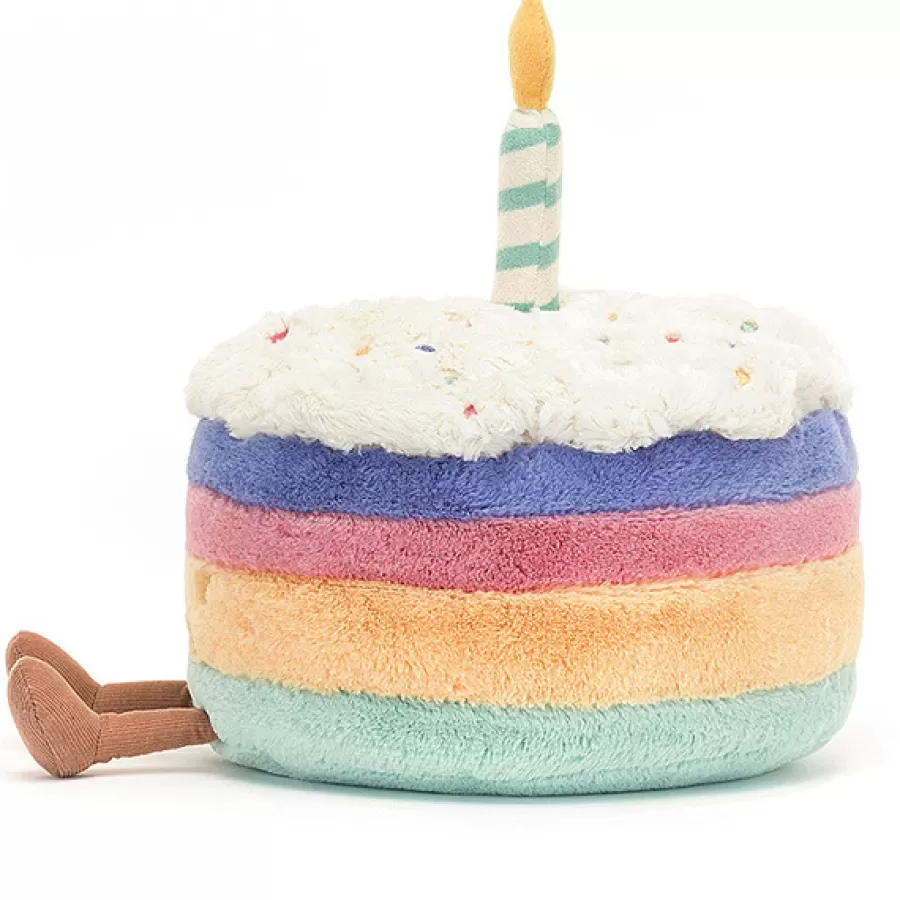 New Knuffel Amuseable Rainbow Birthday Cake Grote Knuffeldieren