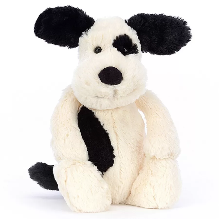 Store Knuffel Bashful Black & Cream Puppy Medium Grote Knuffeldieren