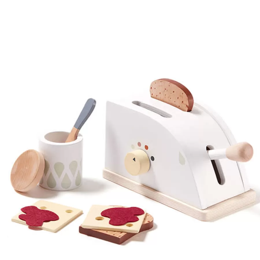 Online Kids Concept - Speelgoed Broodrooster - Toaster Bistro +3Jr Keukentje Accessoires