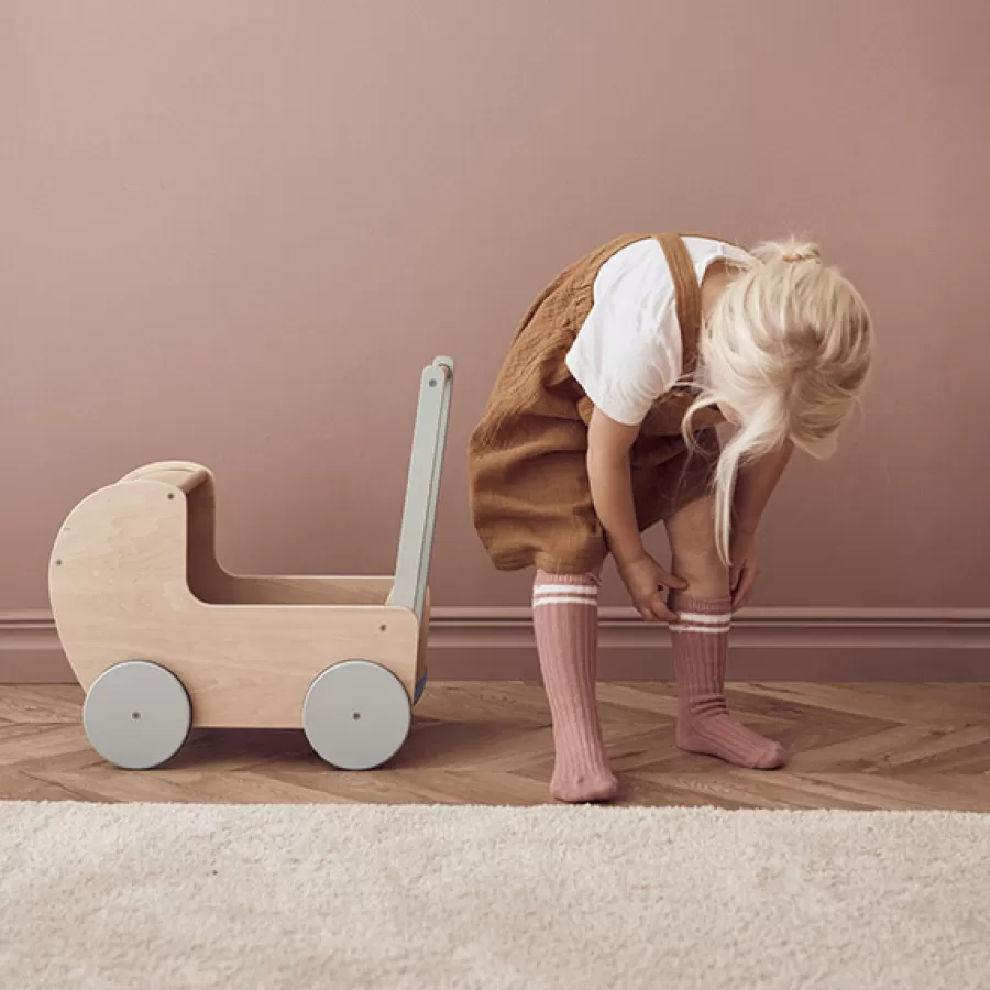 Best Sale Kids Concept Poppenwagen Natural Loopwagen