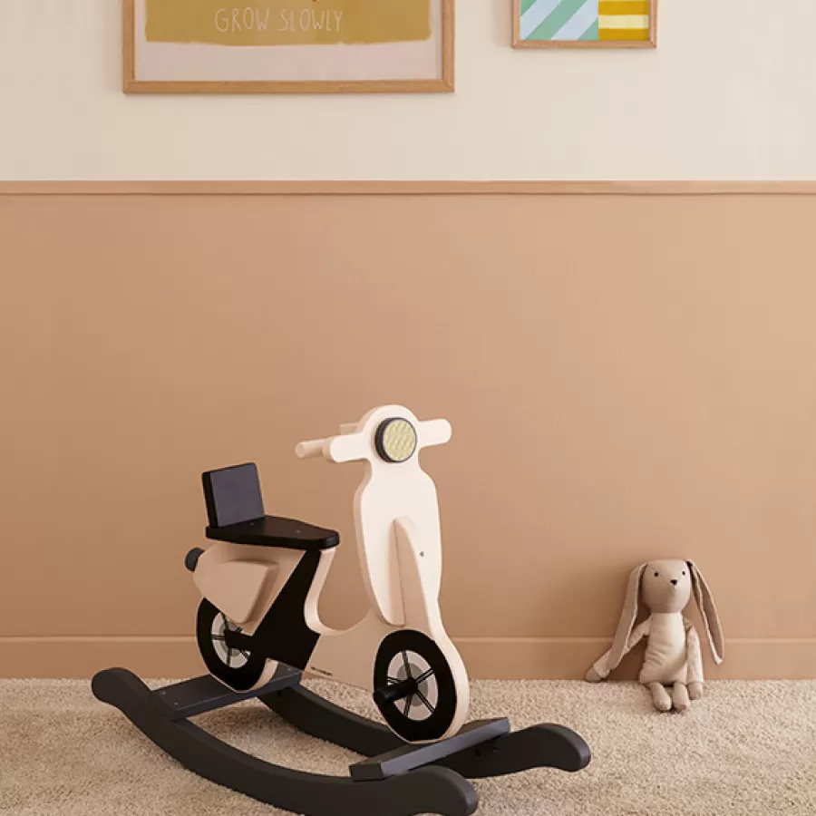 Sale Kids Concept Schommel Scooter Lichtbeige Schommelpaard