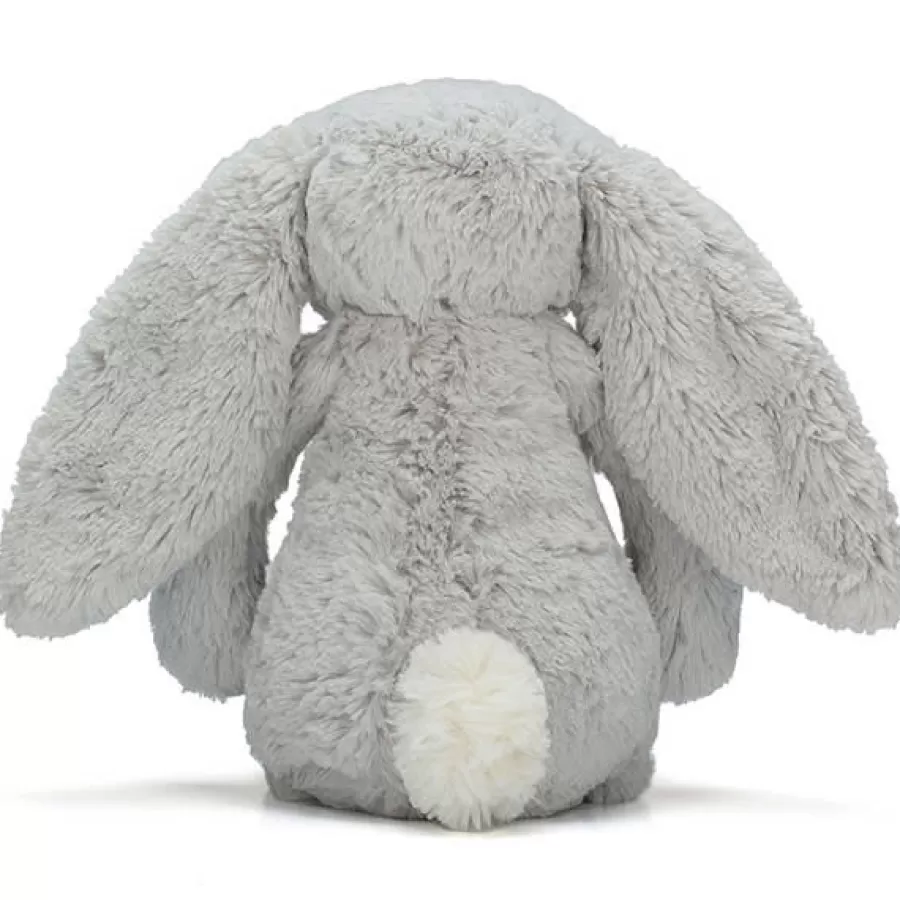 Clearance Knuffel Konijn Bashful Bunny - Medium Grijs Grote Knuffeldieren