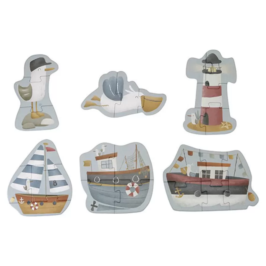 Cheap 6 In 1 Vormen Puzzels Sailors Bay Legpuzzels