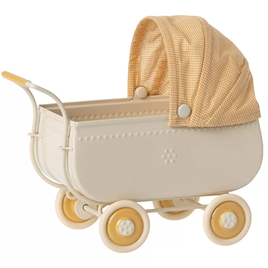 Store Kinderwagen Micro Yellow Poppenhuis Meubeltjes