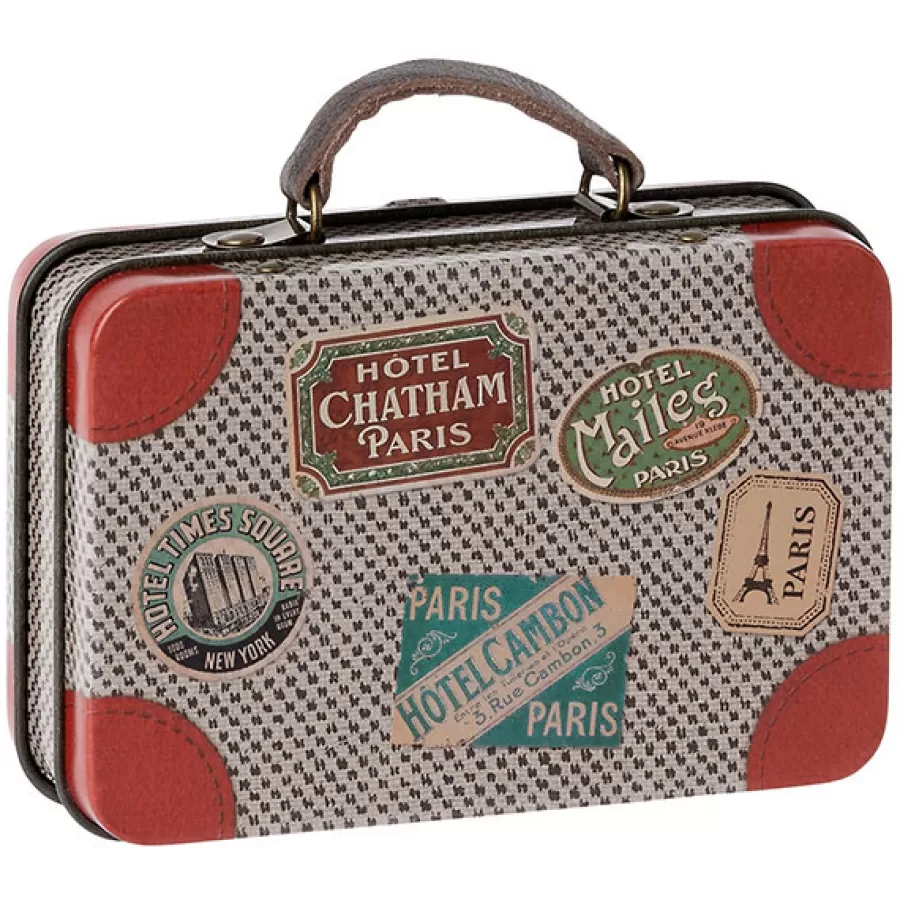 Clearance Metalen Koffer Grey Travel Poppenhuis Meubeltjes