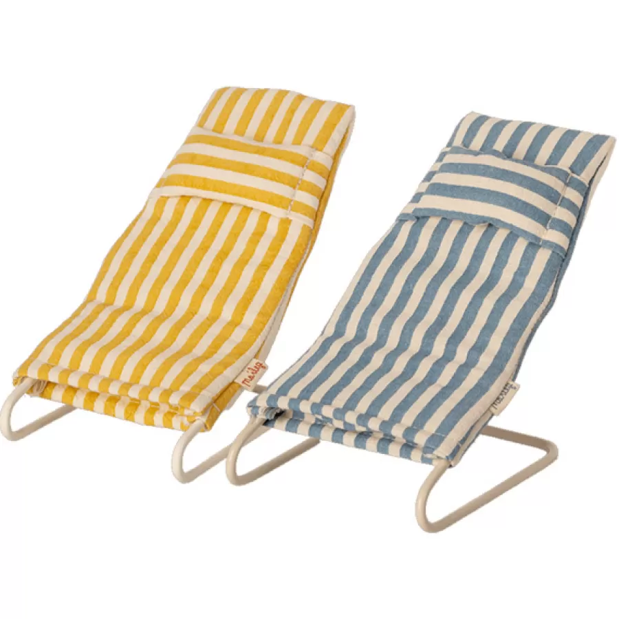 Fashion Strandstoelen Set Mouse Poppenhuis Meubeltjes